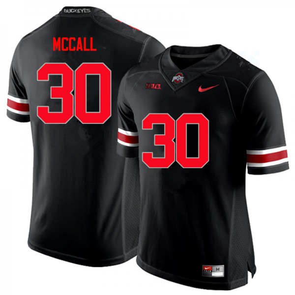 Ohio State Buckeyes #30 Demario McCall Men Embroidery Jersey Black OSU44998